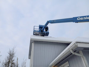 Emergency roof repair during winter season in Alaska