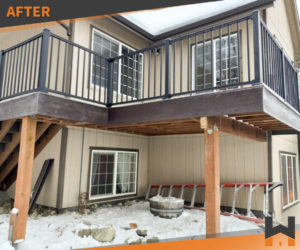 Second story Deck design for Alaskan home