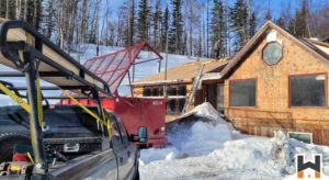 complete gut and house remodel during winter time in Alaska