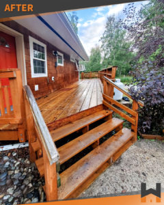 House deck renovation by Working Hands, LLC